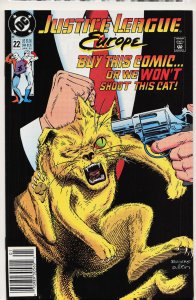 Justice League Europe #22 (1991) Power Girl's cat