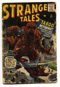 Strange Tales #77 1960- TABOO Ditko- Kirby- FR