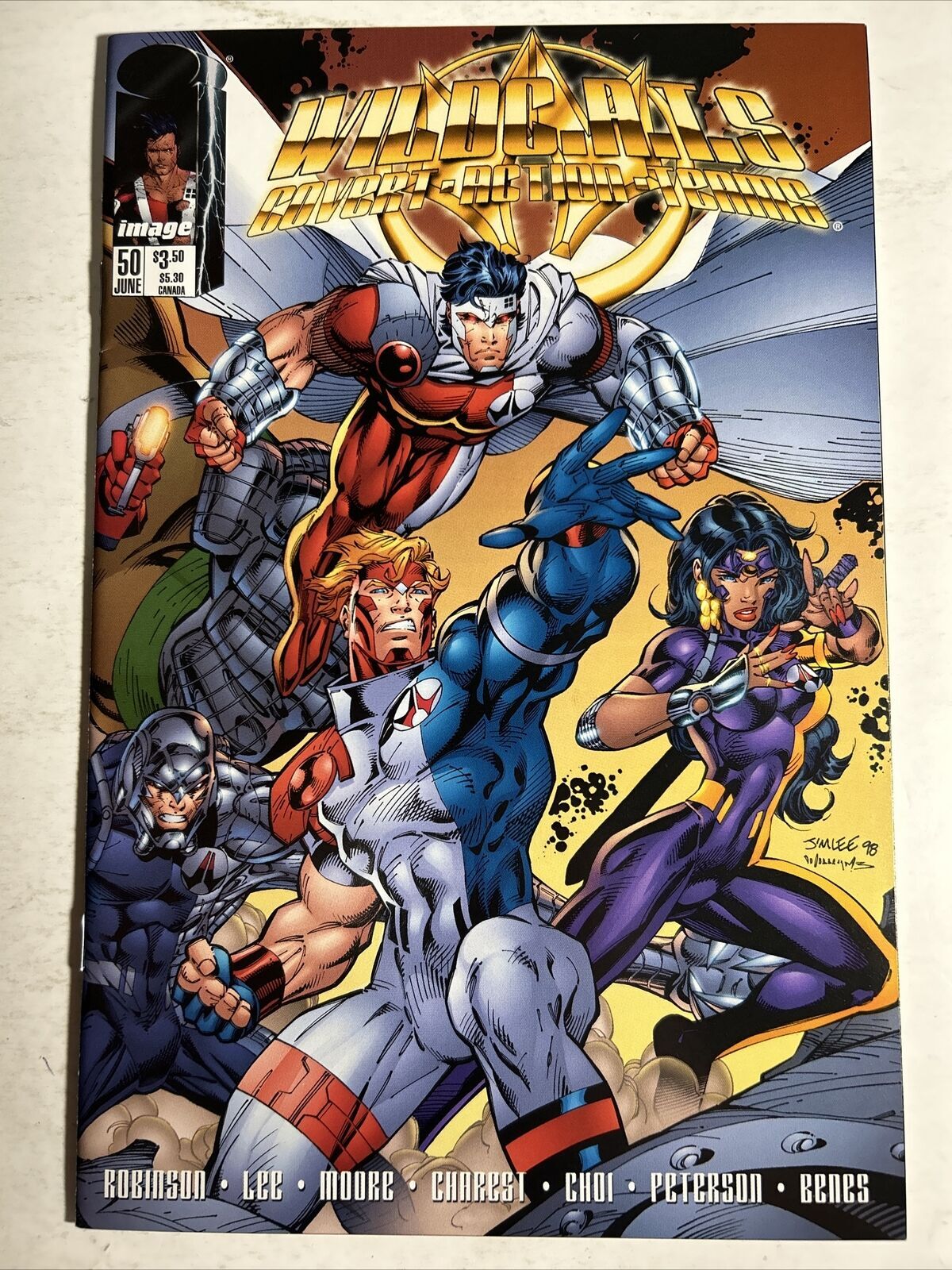 Wildcats C.A.T.S Covert Action Teams 50 Image Comics DCU Jim Lee Gunn