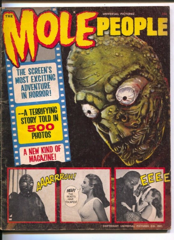 Mole People !964-Warren Fumetti style-film pix & word balloons-John Agar0Cynt...