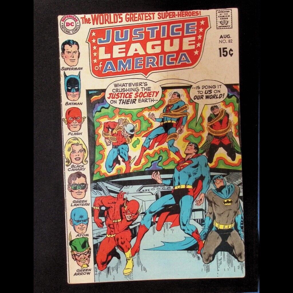 Justice League of America, Vol. 1 82 1st Silver Age app. Batman (Earth ...
