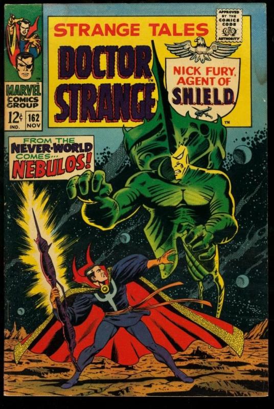 STRANGE TALES #162 1967-NICK FURY/DR. STRANGE-MARVEL G/VG