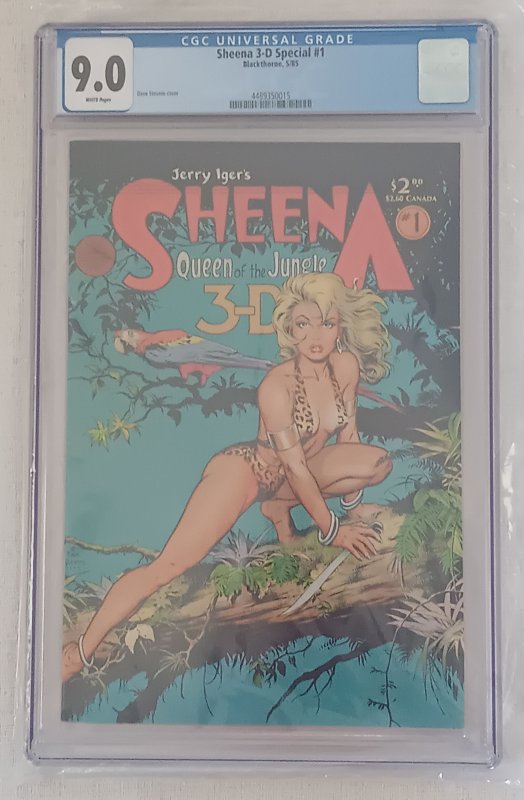 Sheena 3-D Special #1 (1985) CGC 9.0 Dave Stevens