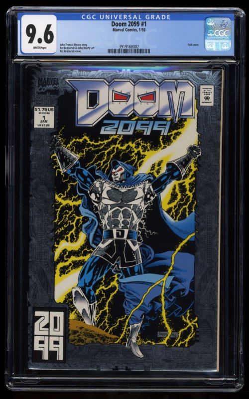 Doom 2099 #1 CGC NM+ 9.6 White Pages