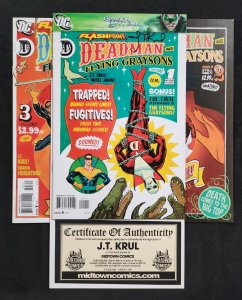 Flashpoint: Deadman and the Flying Graysons 3PC #1-3- Signed w/COA (9.2ob) 2011