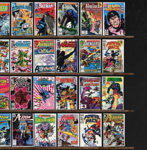 Huge Lot 140+ Comics with Power Pack, Green Lantern, The Avengers & More!