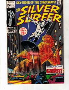 The Silver Surfer #8 (1969) NM- High-Grade vs. The Ghost! COVELL CERTIFICATE WOW