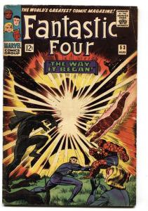 FANTASTIC FOUR #53-Black Panther origin issue-1st Ulysses Klaw VG-