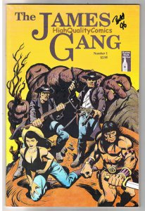 JAMES GANG #1, NM, Cavewoman, Signed by Budd Root, 1993, w/ LTD Print