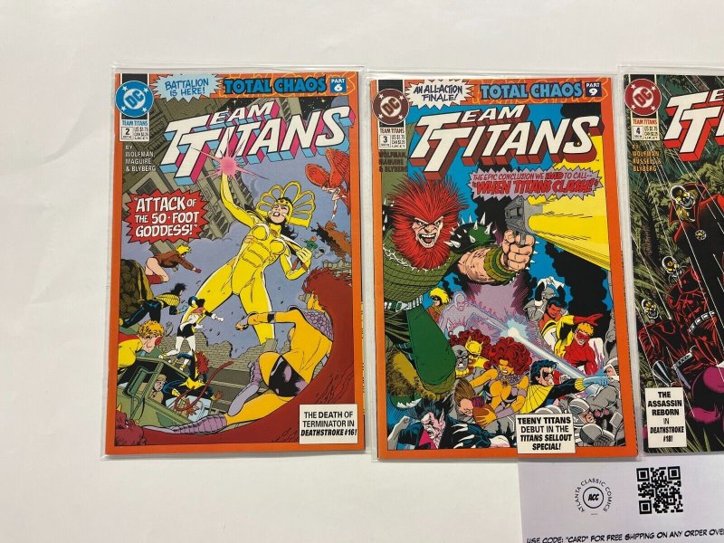 4 Team Titans DC Comics Books # 2 3 4 5 Wolfman 34 MS7