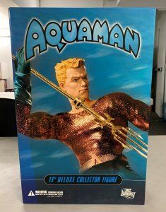 Aquaman Deluxe Collector Figure 13 DC Direct Damaged Box