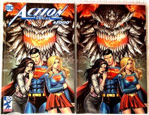 ?~DC~ACTION COMICS #1000~?~TYLER KIRKHAM TRADE & VIRGIN SET~UNKNOWN COMICS~?