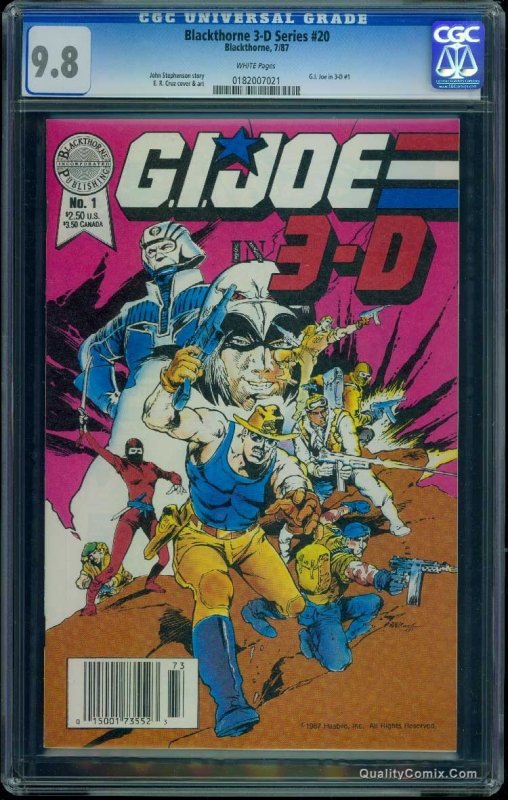 Blackthorne 3-D Series #20 CGC NM/M 9.8 White