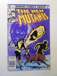 The New Mutants #1 (1983) VG+ Condition centerfold detached bottom staple
