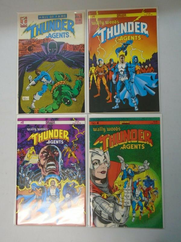 Wally Wood THUNDER Agents comic lot 9 different issues 8.0/VF