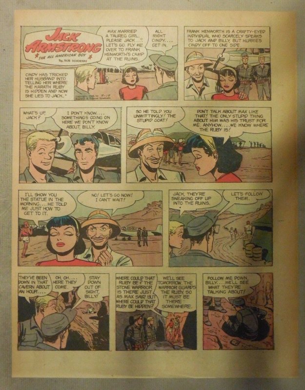 Jack Armstrong The All American Boy by Bob Schoenke 9/19/1948 Tabloid Page !