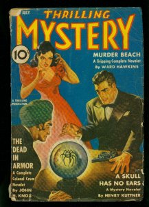 Thrilling Mystery July 1941- Weird Menace Pulp- Seabury Quinn- G 
