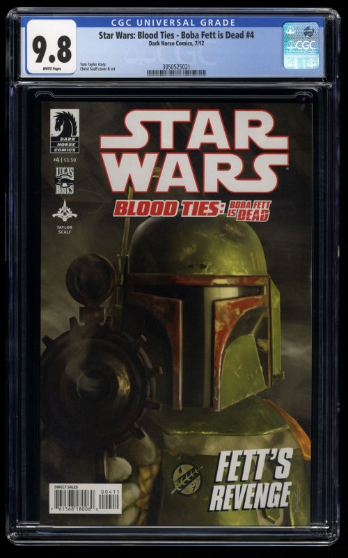 Star Wars: Blood Ties - Boba Fett is Dead #4 CGC NM/M 9.8 White Pages