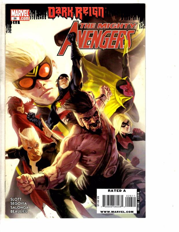 7 Mighty Avengers Marvel Comic Books # 15 23 24 25 26 27 28 Hulk Thor Wasp RC13