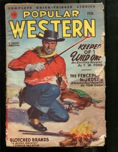 Popular Western--February 1947--Pulp Magazine--Better--G