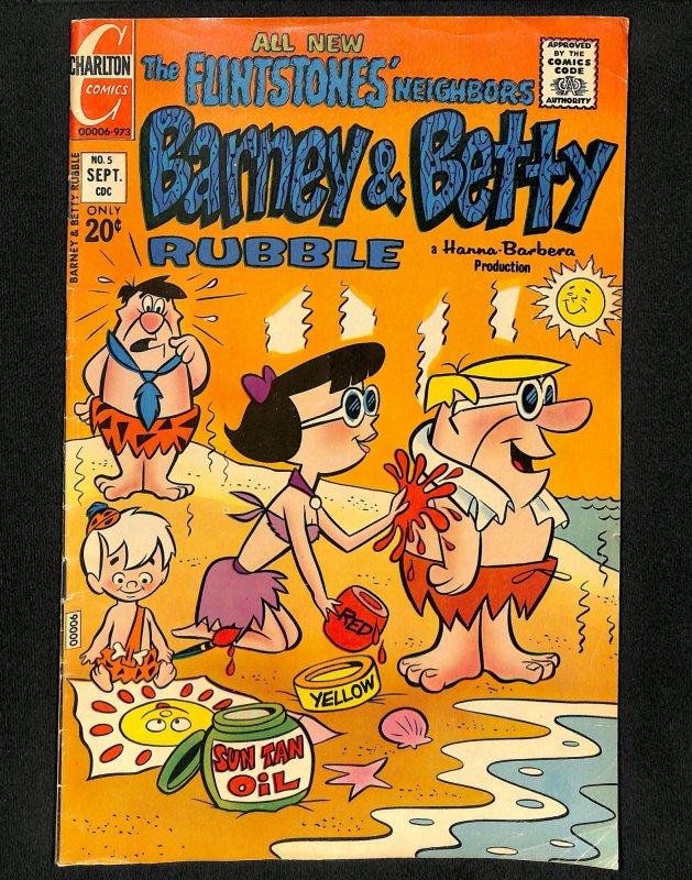 Barney and Betty Rubble #5 (1973)