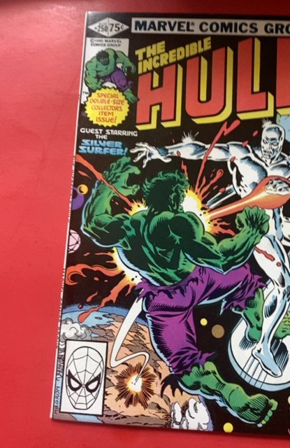 The Incredible Hulk #250 Direct Edition (1980)vs silver surfer