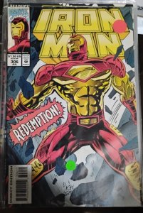 IRON MAN  # 306 1994  MARVEL DISNEY REDEMPTION  . LOW GRADE