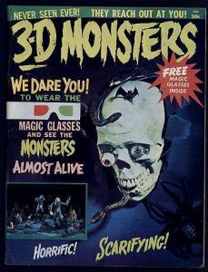 THREE D MONSTERS 1(1964) VG 10 PAGE 3D PHOTO GALLERY OF