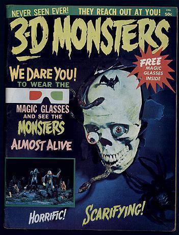 THREE D MONSTERS   1(1964) They Reach Out - glossy VG?