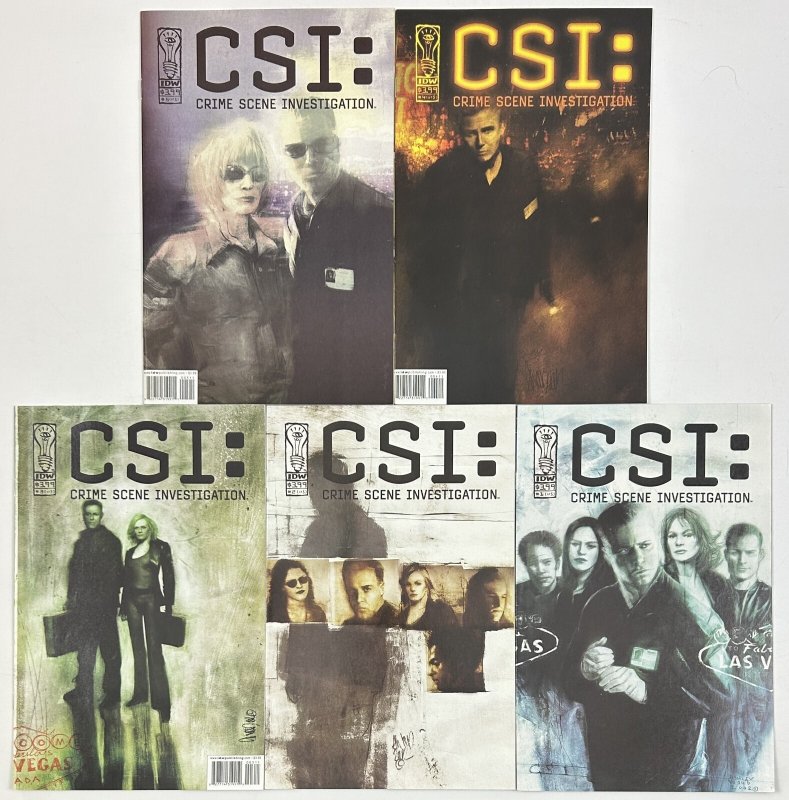 CSI: Crime Scene Investigation #1-5 VF/NM complete set Ashley Wood ; IDW (AB45)