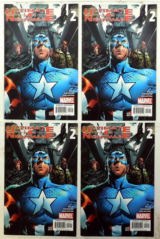 Ultimate Nightmare Lot 4 #2 x4 2004 Marvel General Fury 1st Print Comic Books