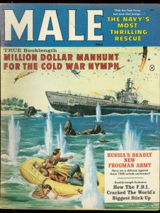 MALE MAGAZINE AUG 1961-THRILLING RESCUE-LACEY KELLY-WW2 FN