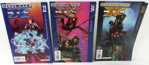 Ultimate X Men Lot 3 #22, 34, 36 2002 Marvel 9.4 NM Spider-Man Wolverine Comics