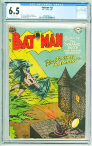 Batman #82 (1954) CGC 6.5! OW Pages!