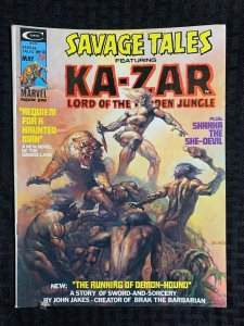 1975 SAVAGE TALES Ka-Zar Magazine #10 VG/FN 5.0 Boris Cover Shanna the She-Devil