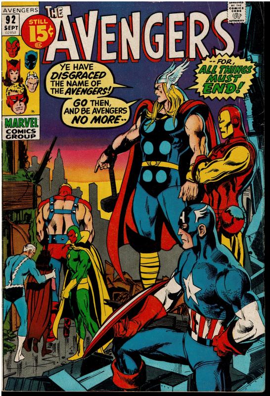 Avengers #92, 5.0 or Better