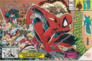 Spider-Man #16 (1991)  X Force ! Juggernaut ! Todd McFarlane's Last issue !
