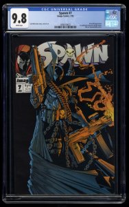 Spawn #7 CGC NM/M 9.8 White Pages 1st Published Artwork by Randy Queen!