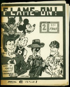 Flame-On! Fanzine #2 1965- James Halperin- EC comics- Rare Early fandom G