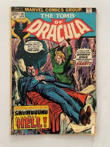 Tomb Of Dracula # 19 VG Marvel Comic Book Vampire Horror Monster Blade 9 J254