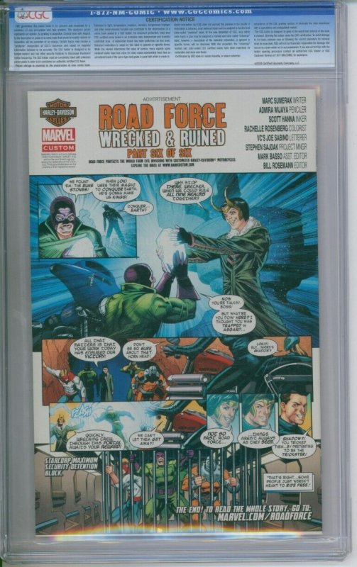 Marvel Comics Thor #1 CGC 9.8 Pichelli Variant Cover