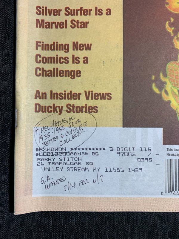 1996 COMICS BUYERS GUIDE Newspaper #1172 FN 6.0 Broadway Comics / Silver Surfer