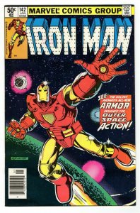 Iron Man #142 ORIGINAL Vintage 1981 Marvel Comics 1st Space Armor I