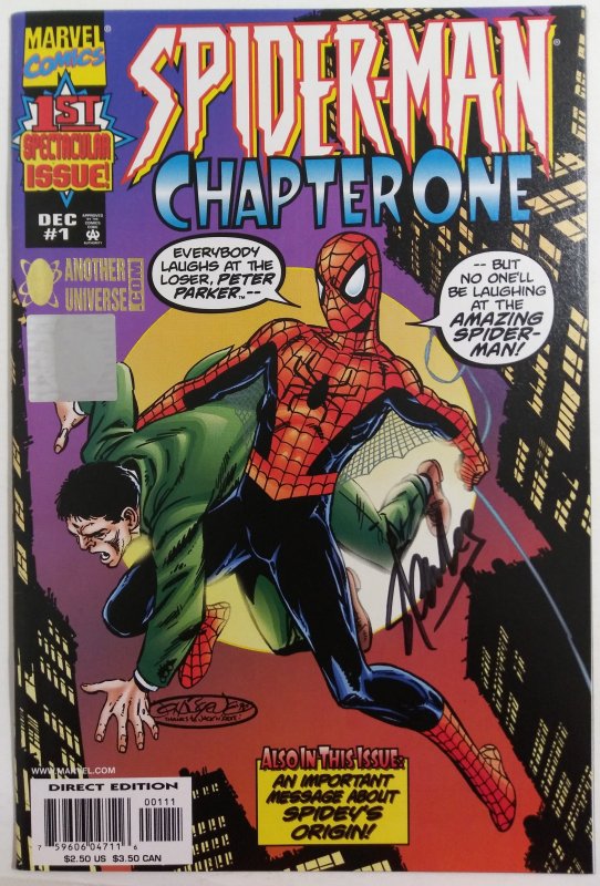 SPIDER-MAN Chapter One #1 STAN LEE Signed - Variant Cover! SUPER-HIGH GRADE
