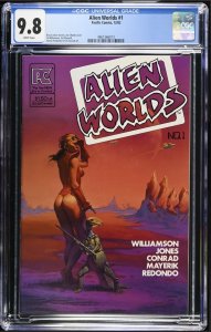 Alien Worlds #1 CGC 9.8 WHITE Pgs Fantasy Pacific Comics GGA horror Bronze 1982