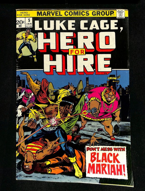 Hero For Hire #5 1st Black Mariah!