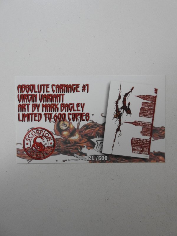 Absolute Carnage #1 Scorpion Comics Excl Mark Bagley 'Skyline Virgin Art...
