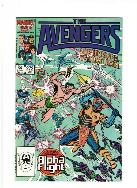 Avengers #272 VF+ 8.5 Marvel Comics 1986 Alpha Flight & Namor 