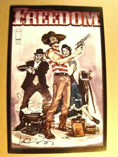 FRAZETTA COMICS - FREEDOM COVER B NM/MT 9.8 AMAZING ART