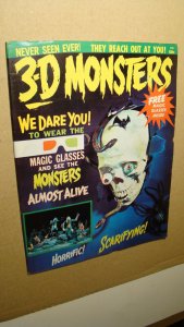 3-D MONSTERS 1 *SOLID* *GLASSES ATTACHED* 1964 FAMOUS MONSTERS